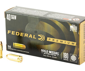 FED GLD MDL 40S&W 180GR FMJ 50/500