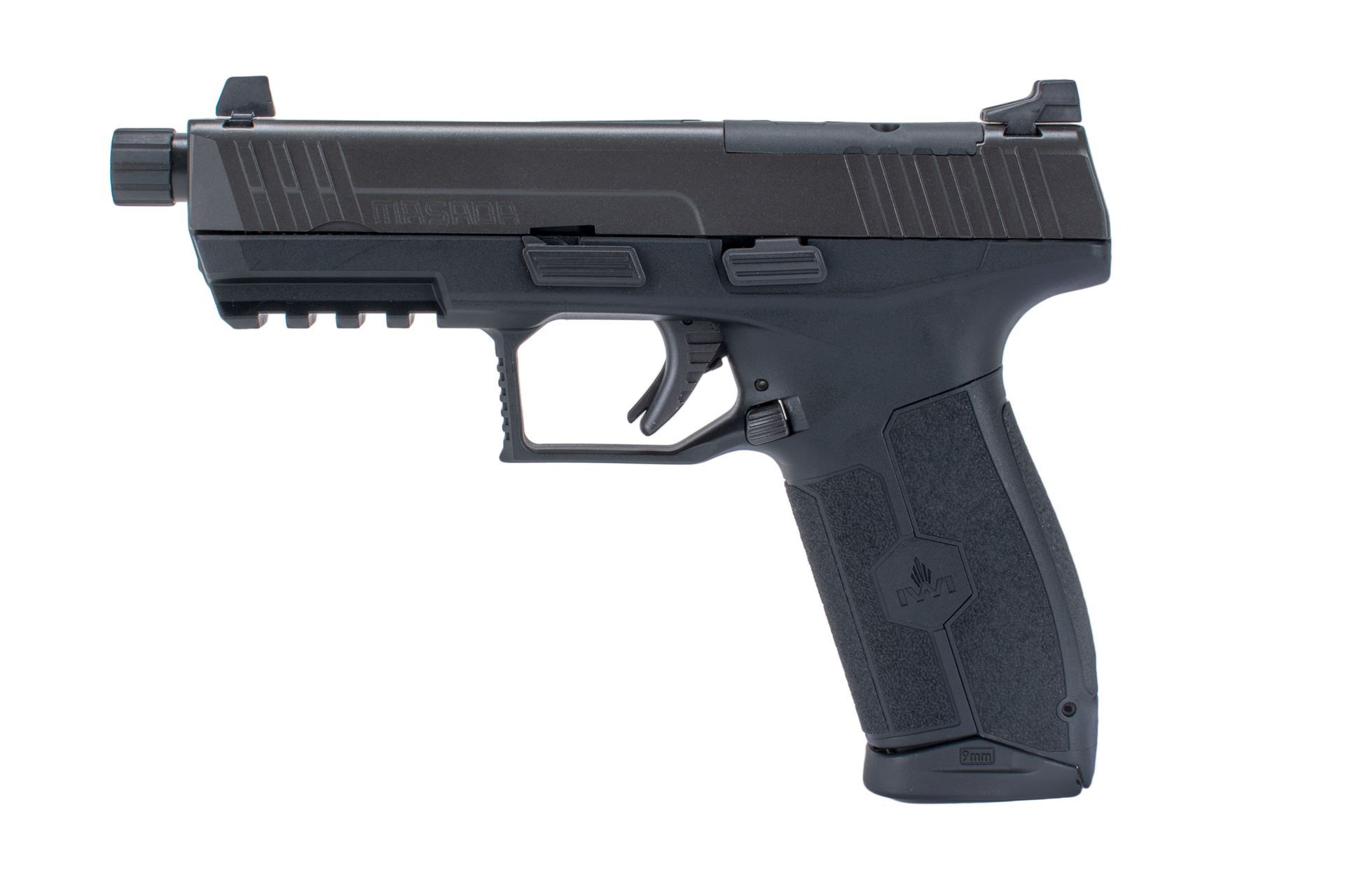IWI MASADA Optics Ready Pistol 9mm 4.6" Threaded Barrel (2) 17RD Mag 3Dot Sight - Image 2