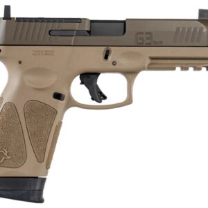 Taurus G3 T.O.R.O. Tactical Pistol - Tan / Patriot Brown | 9mm | 4.5" Barrel (Threaded) | 10rd | Co-Witness Sights | Optics Ready