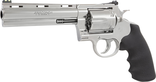 COLT ANACONDA 44MAG 6"SS - ADJ SIGHT RUBBER GREEN FO