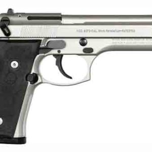 BERETTA 92FS 9MM 4.9" FS 3-DOT - 10-SHOT INOX BLACK RUBBER USA
