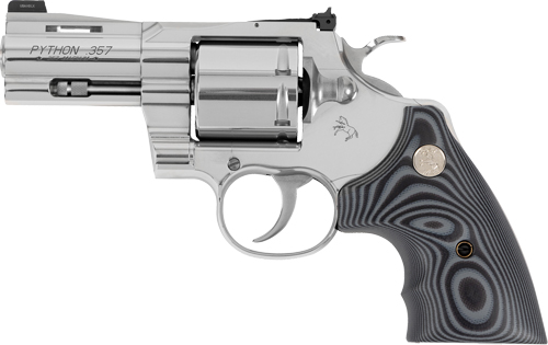 COLT PYTHON 357MAG 3" SS - COMBAT ELITE FRONT NIGHT SIGHT