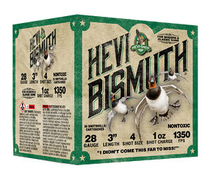 HEVI BISMUTH 28GA 3" 1OZ #4 25/250