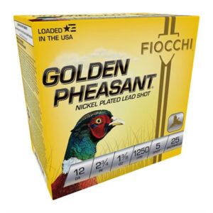 GOLDEN PHEASANT  12GA 2-3/4'' 1-3/8 OZ #5 NICKEL PLATED 25/BX