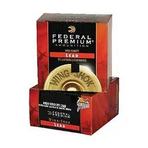 FEDERAL WING SHOK HV 12GA 2.75'' 1-1/8OZ #7.5 25/BX