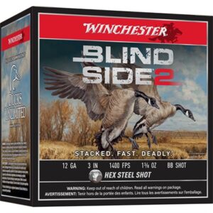 BLIND SIDE 2 12 GAUGE 3'' 1-3/8OZ BB STEEL SHOT 25/BOX