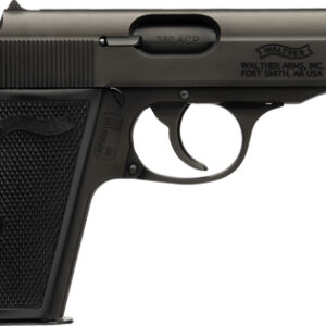 WALTHER PP 380ACP BLACK 7RD - BLACK SYNTHETIC GRIPS