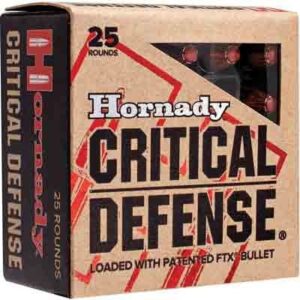 HORNADY CRITICAL DEFENSE 9MM - MAKAROV 95GR FTX 25RD 10BX/CS