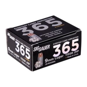 9MM LUGER 115GR JACKETED HOLLOW POINT 20/BOX