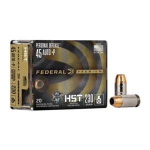 45 ACP +P 230GR HST JACKETED HOLLOW POINT 20/BOX