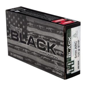 BLACK 6MM ARC 105GR BTHP 20/BOX