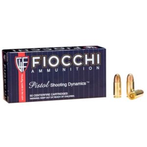 FIOCCHI SHOOTING DYNAMICS 9MM 158GR FMJ-SUBSONIC 50/BX