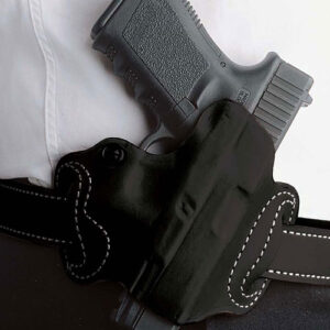 DESANTIS MINI SLIDE HOLSTER - OWB RH LEATHER FN 503 BLACK