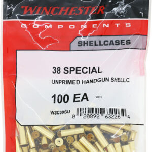 WINCHESTER UNPRIMED CASES - 38 SPECIAL 100 PACK 20PK/CS