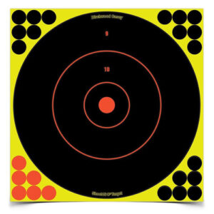 SHOOT•N•C® SELF-ADHESIVE TARGETS 12" BULL'S-EYE, 12 PACK